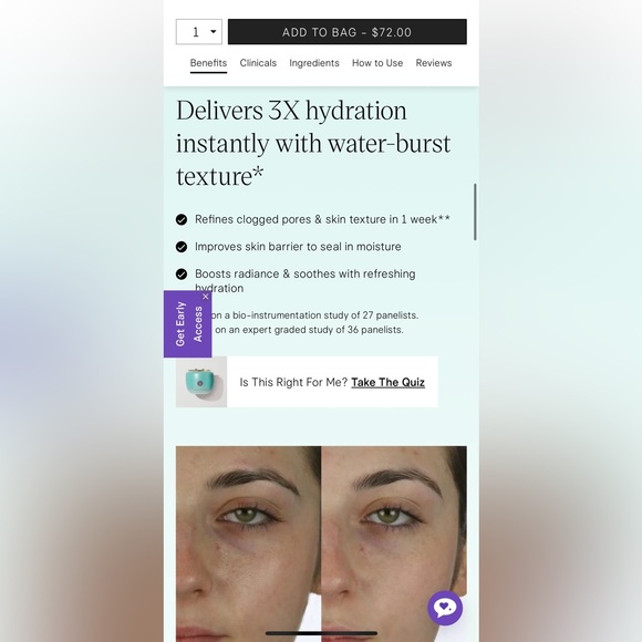 ✨NIB Tatcha The Water Cream✨ 1.7oz - Picture 3 of 4